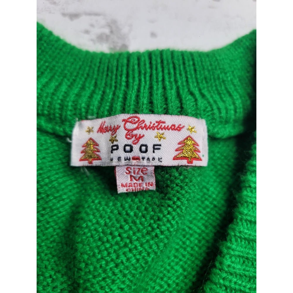 Poof Merry‎ Christmas Sweater Vest Women's Medium - Picture 5 of 6